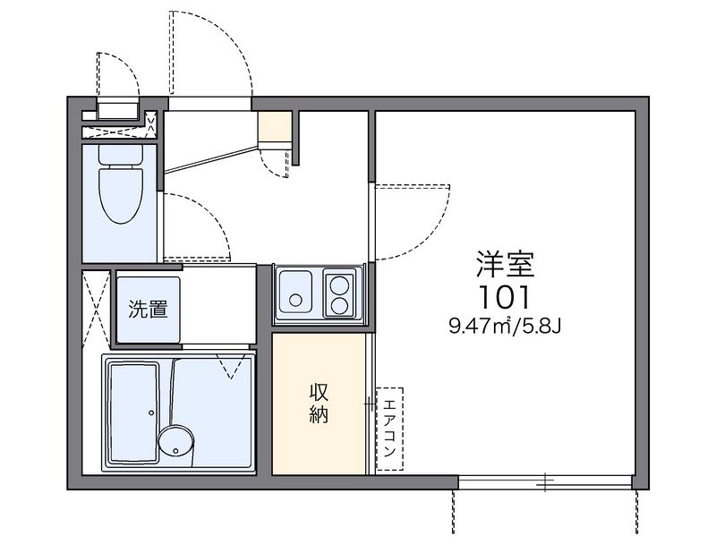 レオパレスリヴェール 間取図