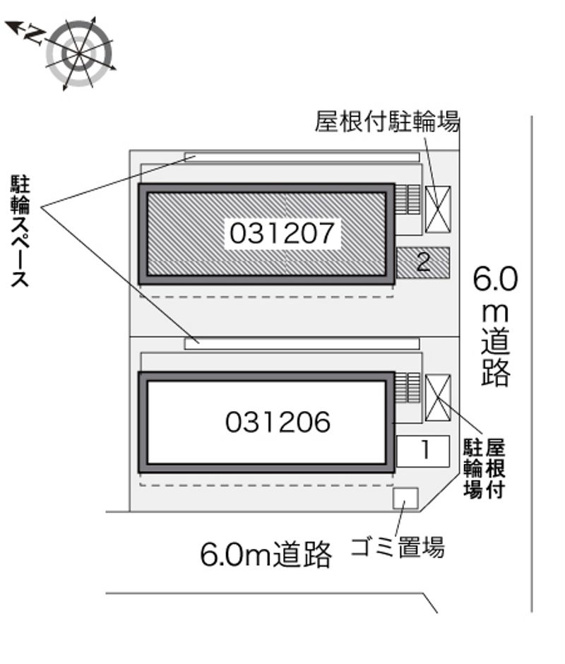 レオパレスさくら　Ｅａｓｔ 配置図