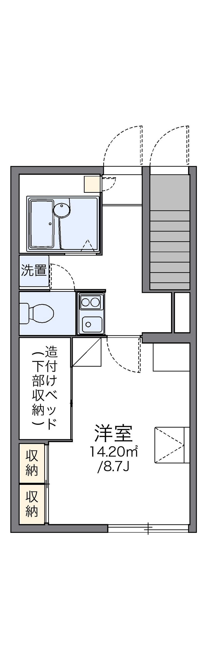 レオパレスウィステーリア平和台 間取り