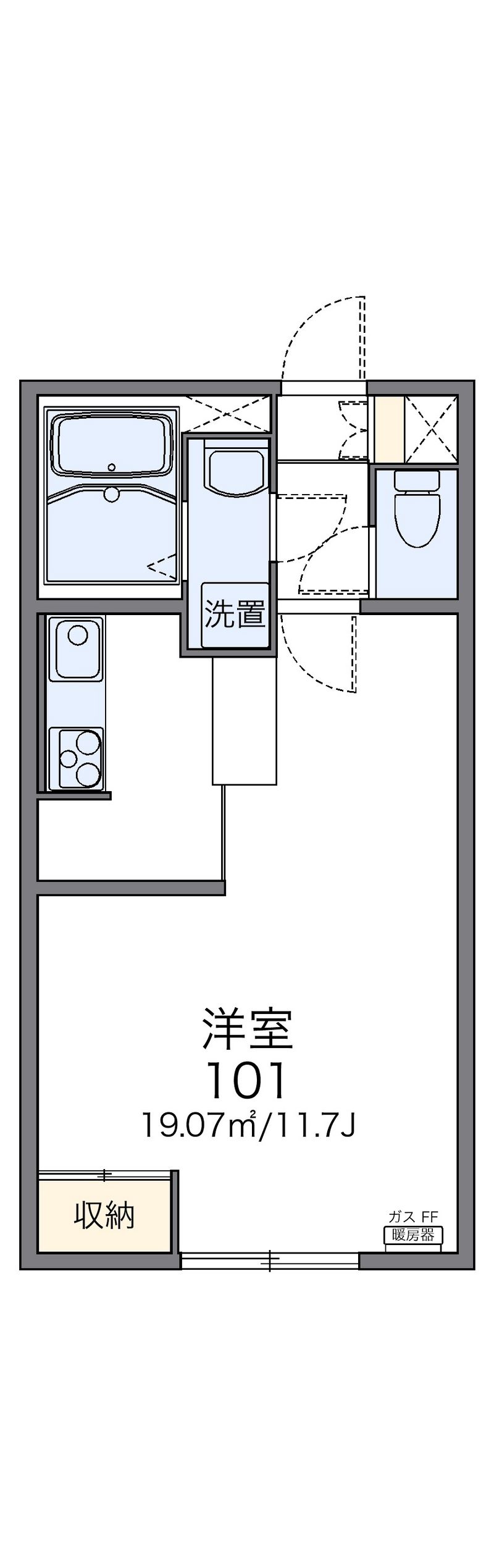 レオネクスト愛国西 間取図