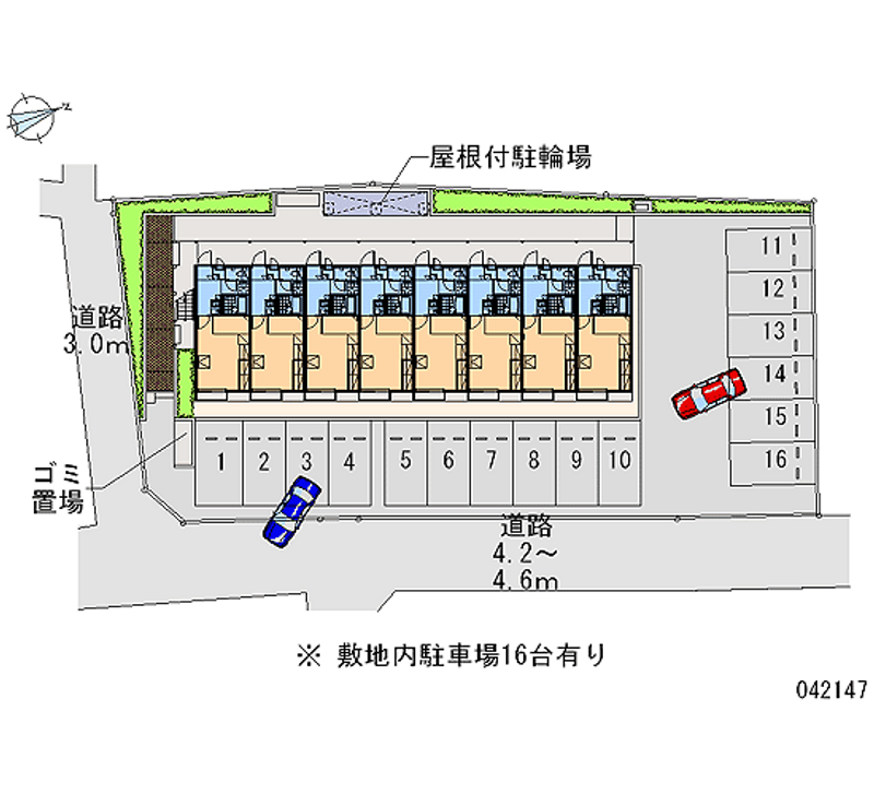 42147 Monthly parking lot