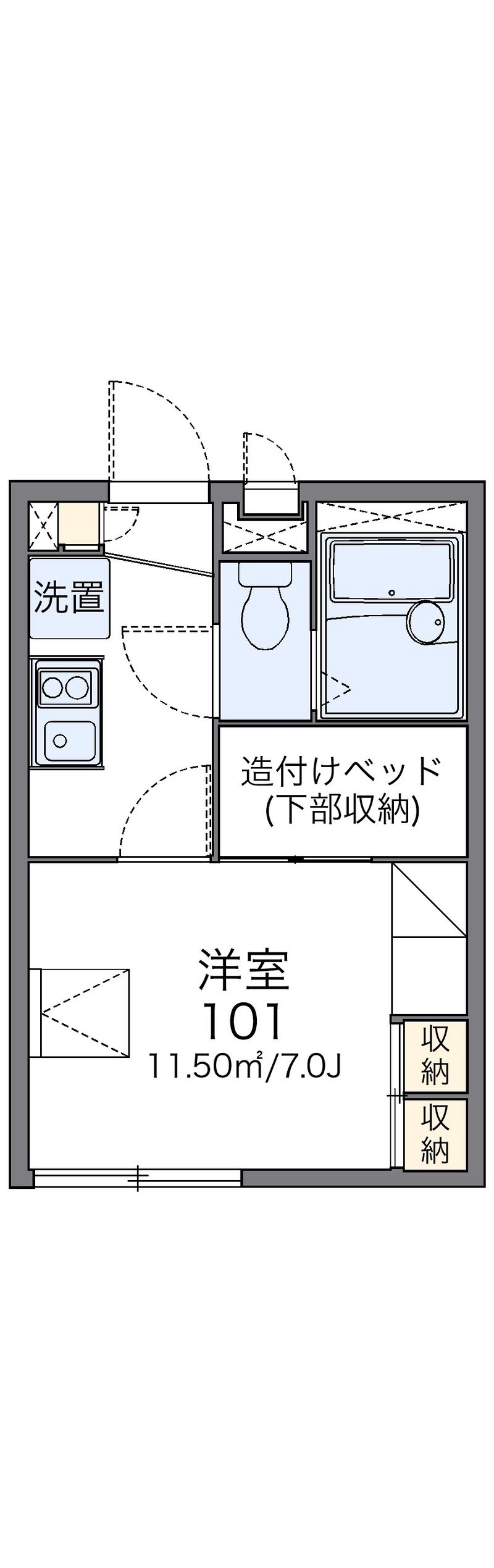 レオパレスクレール 間取図