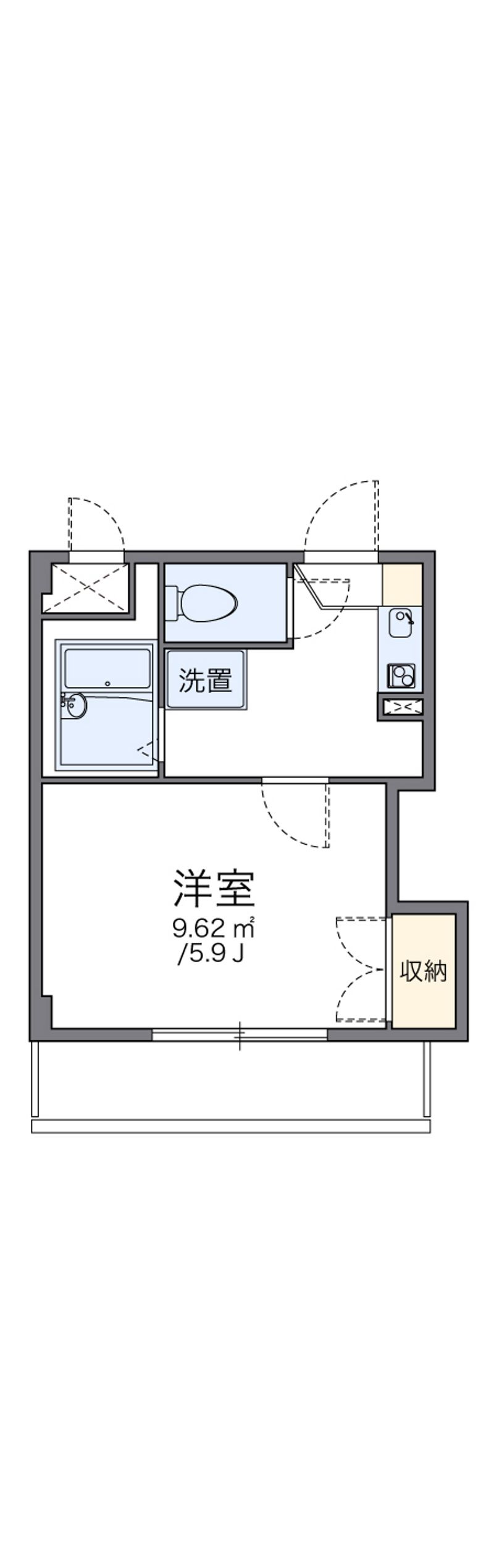レオパレス楠 間取図
