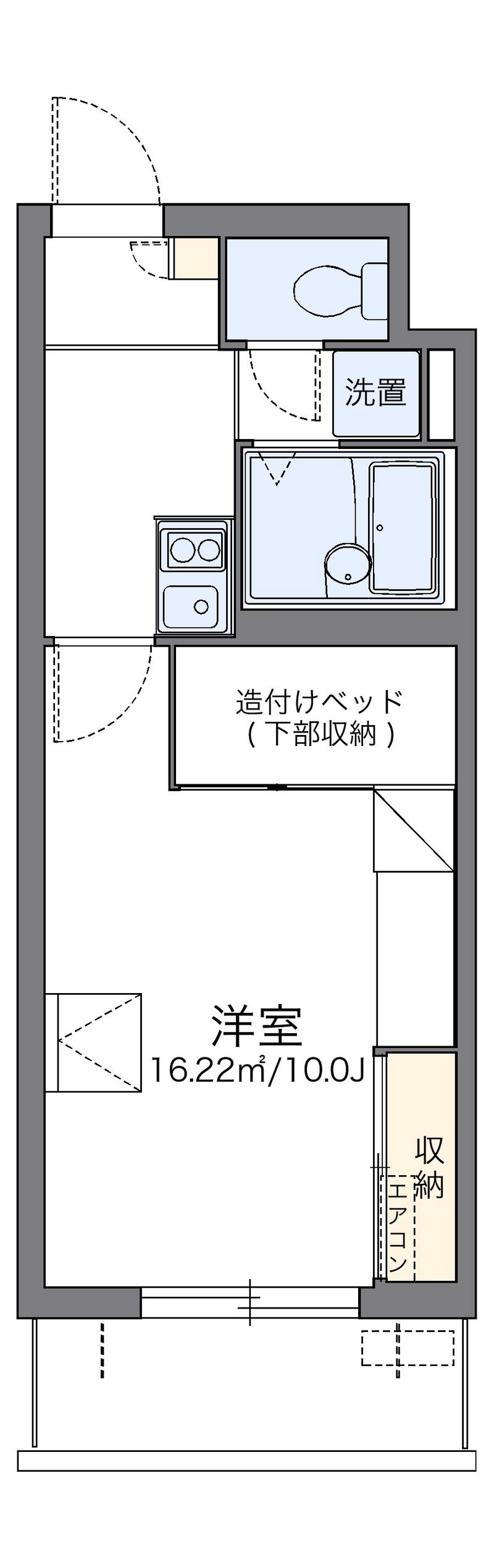レオパレスパルコートＤ 間取図