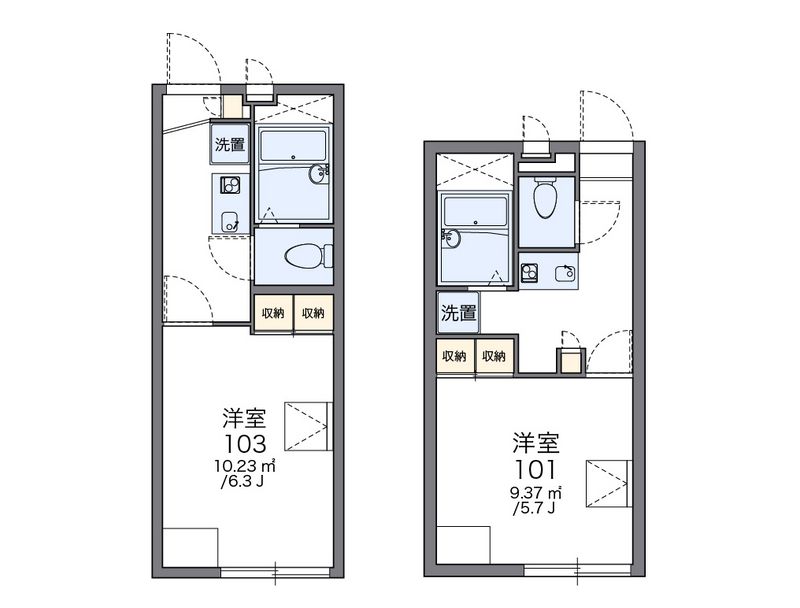 レオパレスつましな 間取図