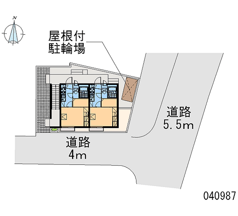 レオパレスラインホルト立石Ⅱ 区画図