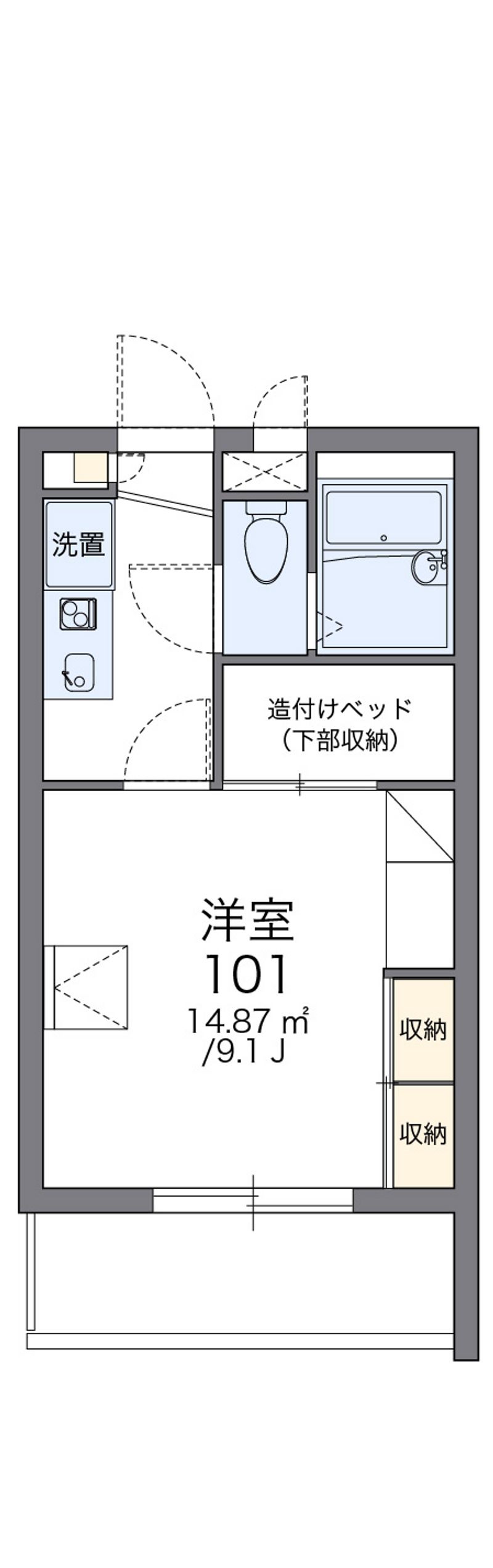 レオパレス真幸 間取図