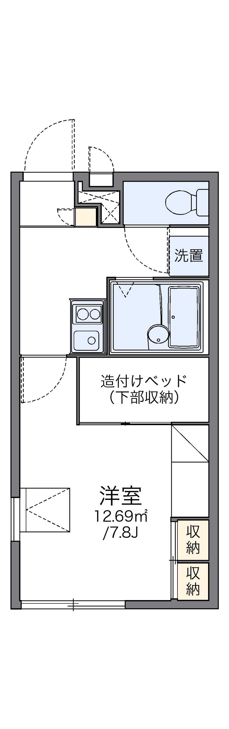 レオパレスＣＡＭＥＬＬＩＡ 間取図