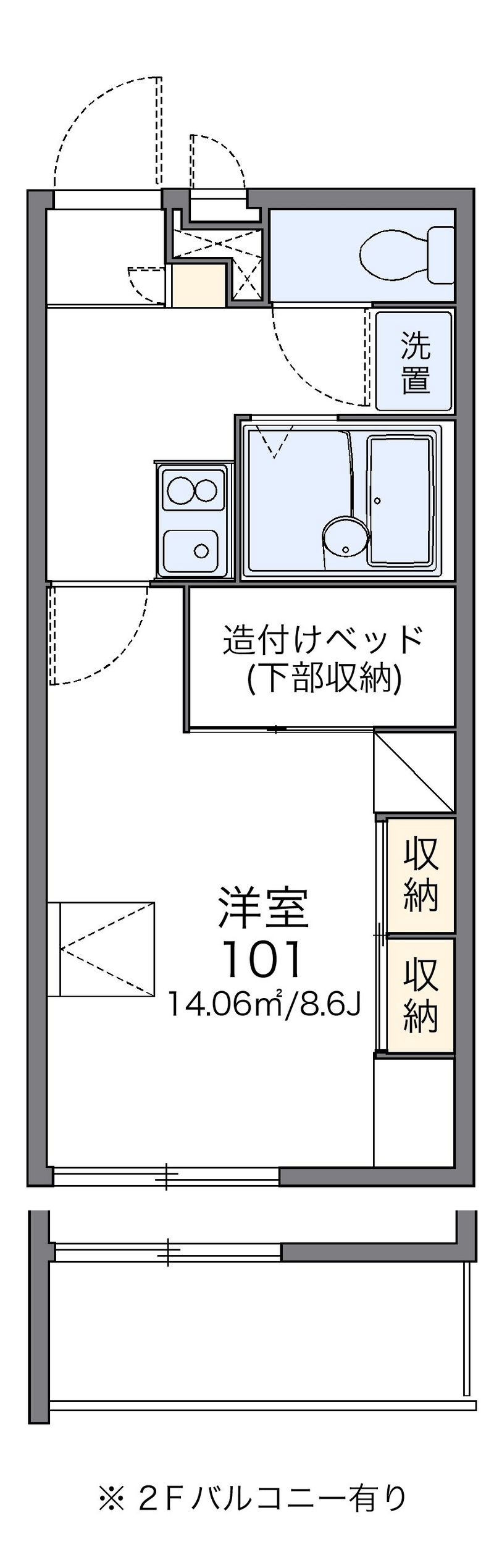 レオパレスＮｏｒｔｈＳｑｕａｒｅⅡ 間取図