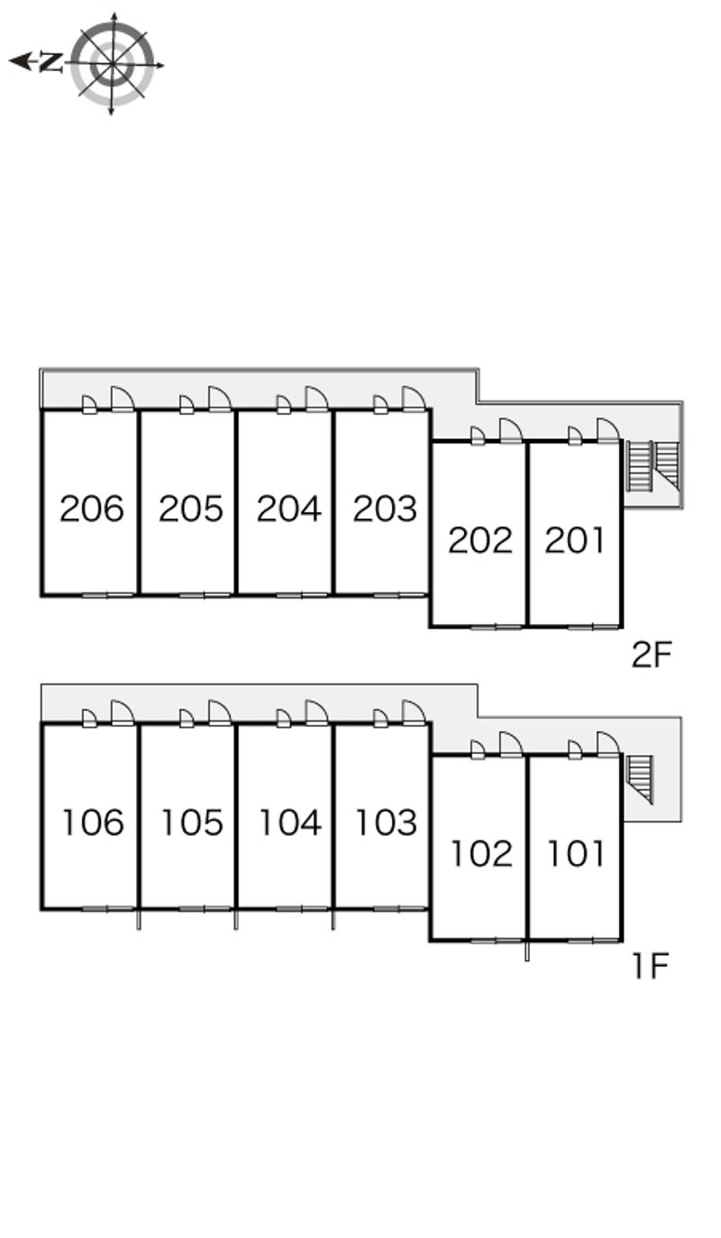 レオパレスムーラ 間取配置図