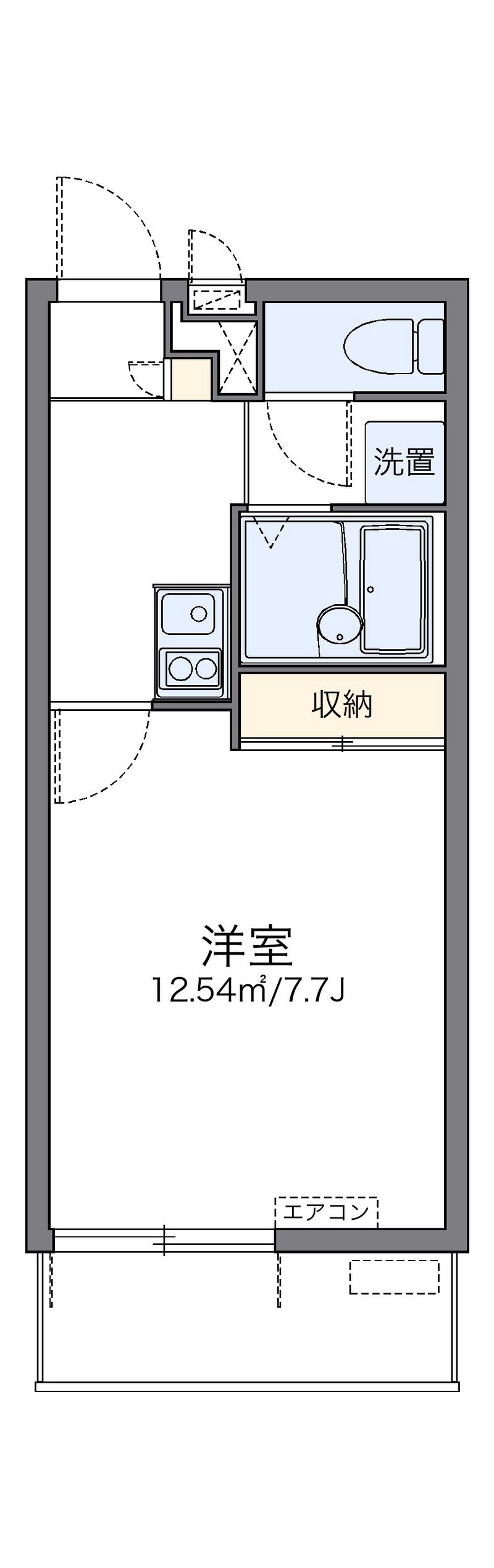レオパレスルナ　ルミエール与野 間取図