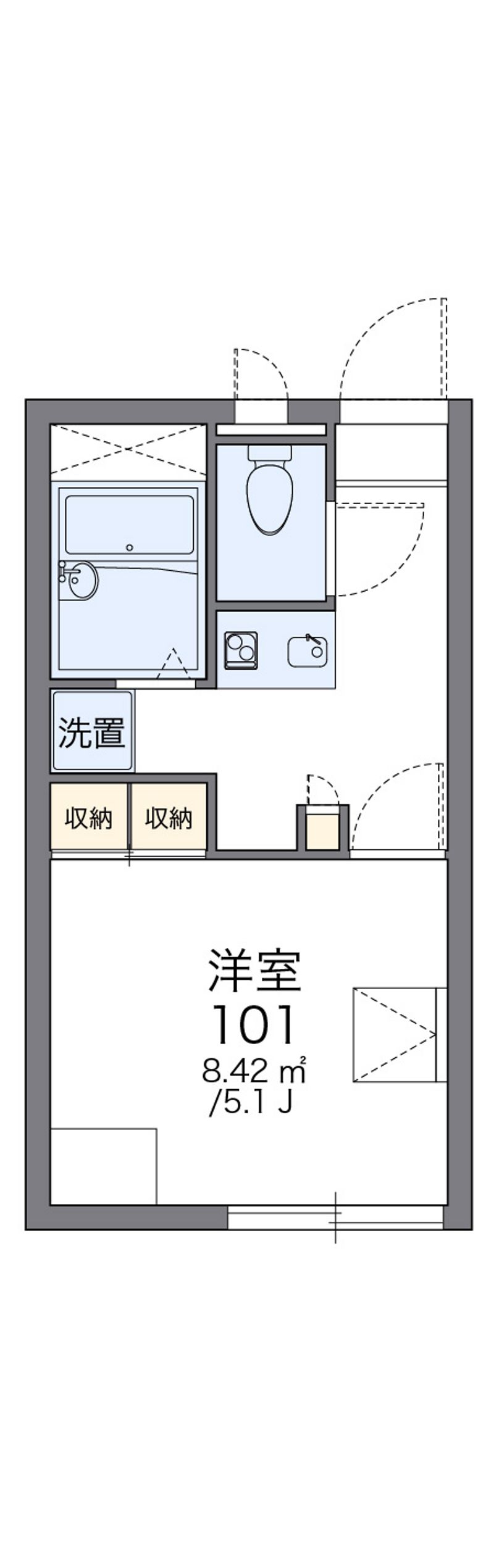 レオパレス桜通り 間取図