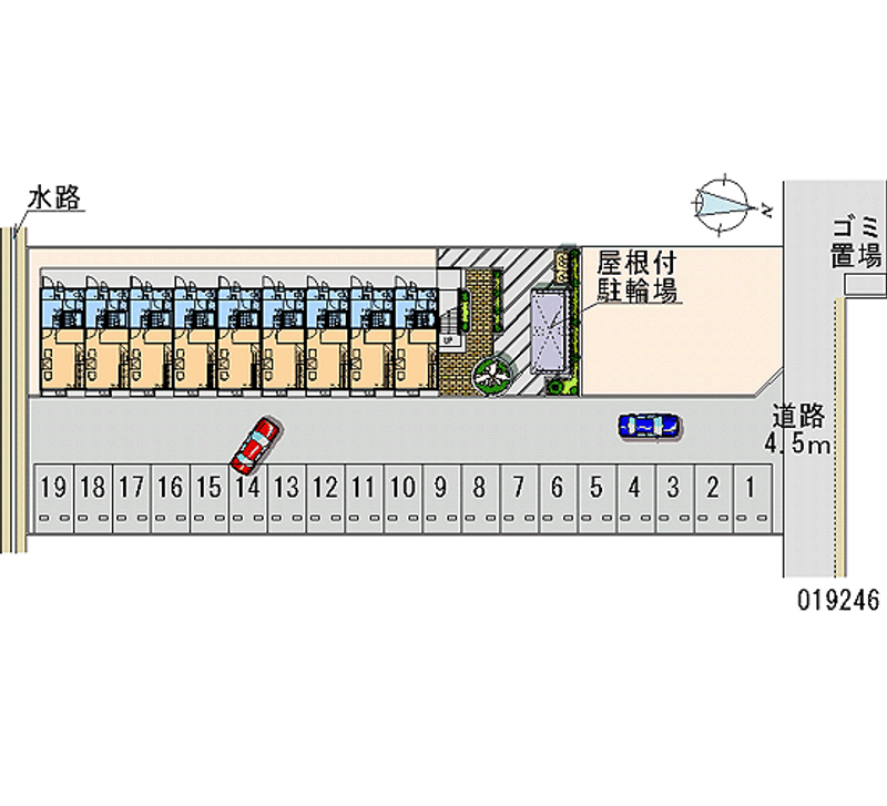 レオパレスＭ＆Ｔ　ｈｏｋｕｂｕ 月極駐車場