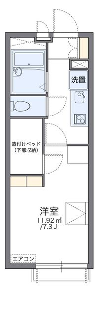 レオパレス新白岡 間取り図