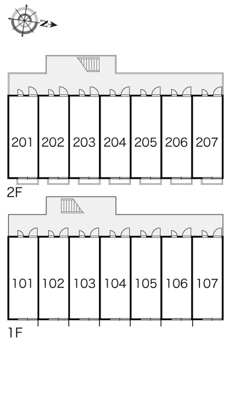 レオパレスギオン２１ 間取配置図
