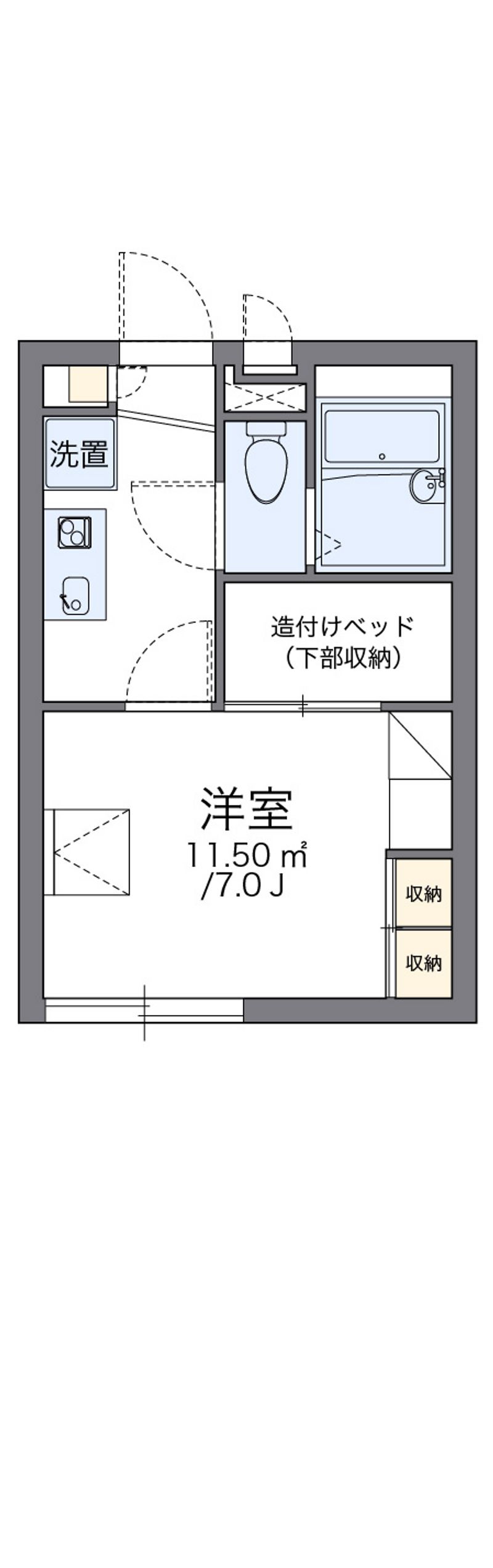 レオパレスシャンテＡ 間取図