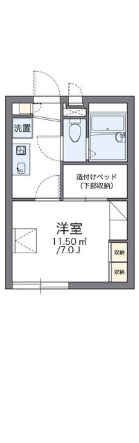 レオパレスシャンテＡ 間取り図