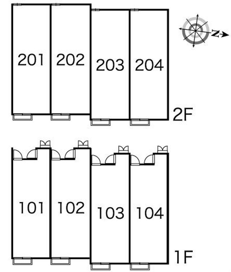 レオパレス代田橋 間取配置図