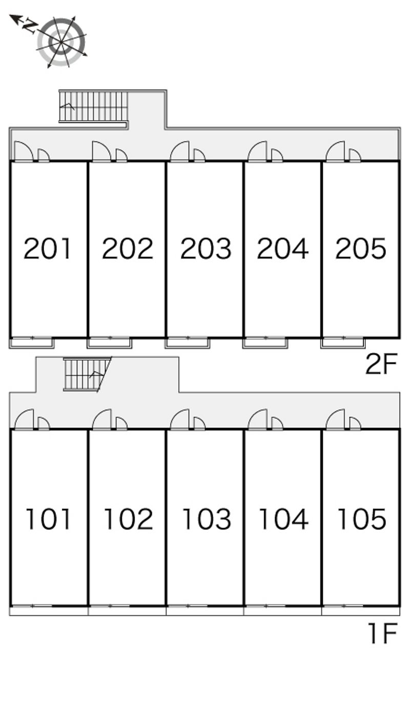 レオパレスムーン 間取配置図
