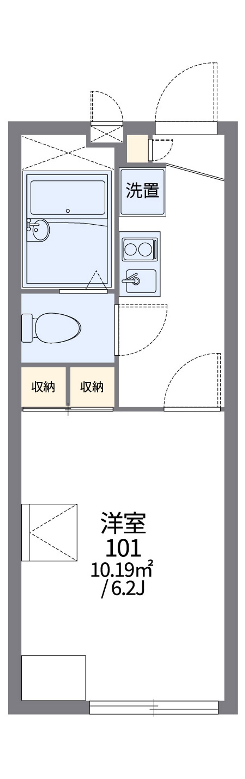 レオパレスレイクホライズン 間取図