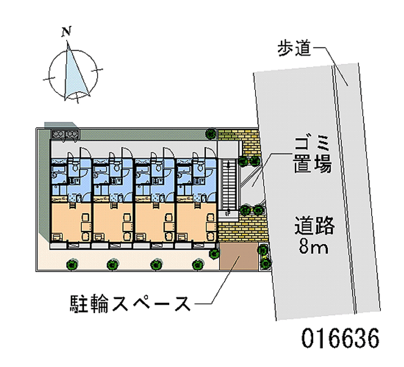レオパレス聖蹟 区画図