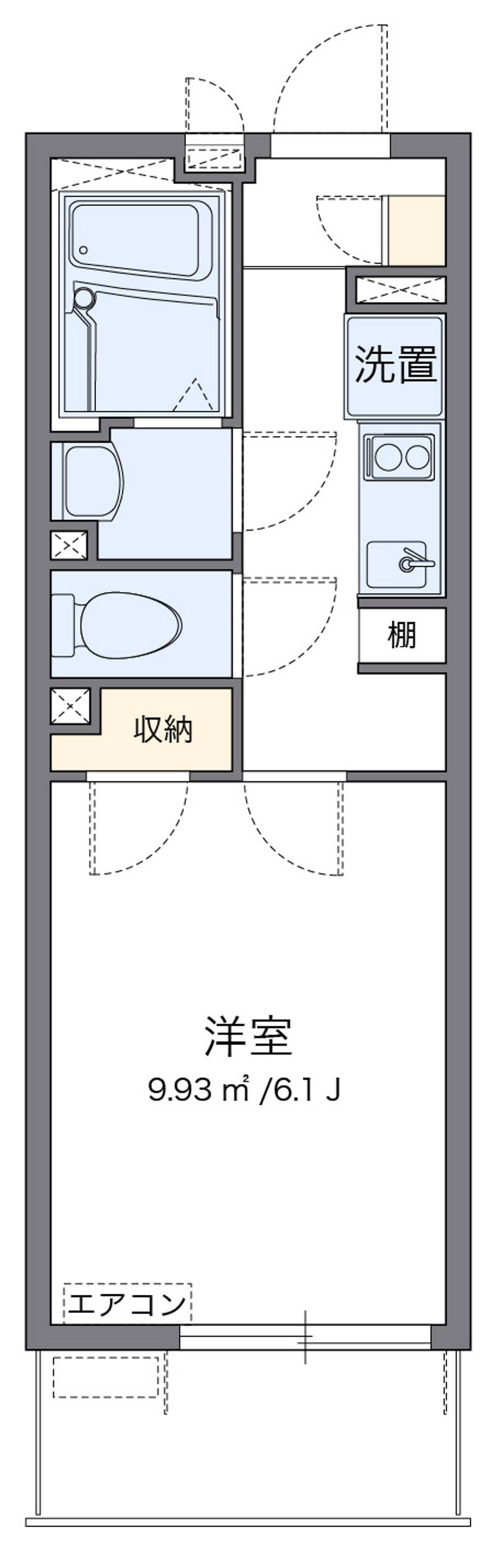 クレイノクレール　オオクボ 間取り