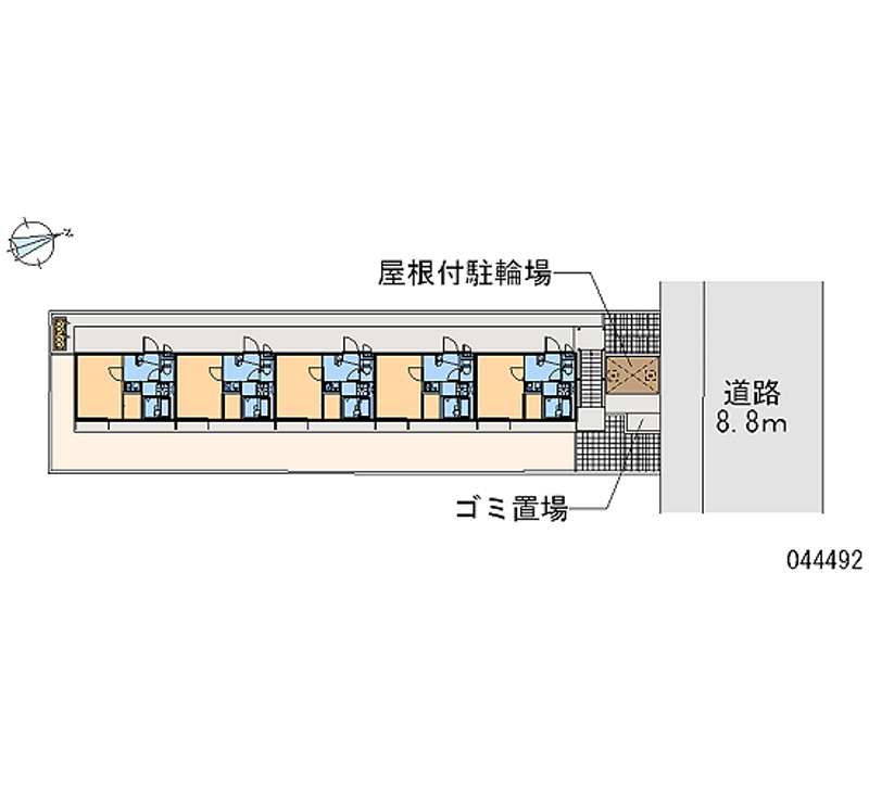 レオパレスサンウィステリア 区画図