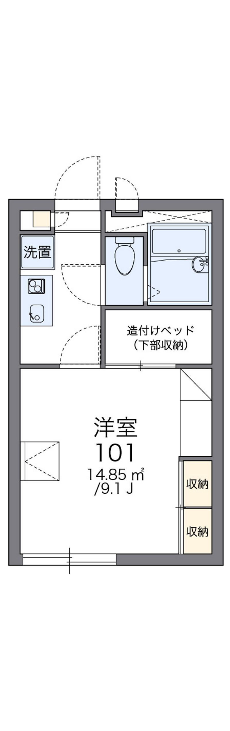 レオパレス飯島 間取図