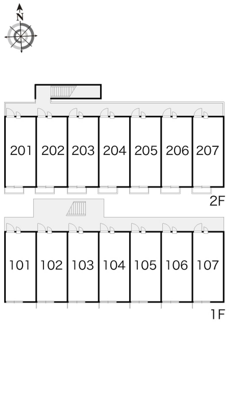 レオパレスサニーヒルズ 間取配置図
