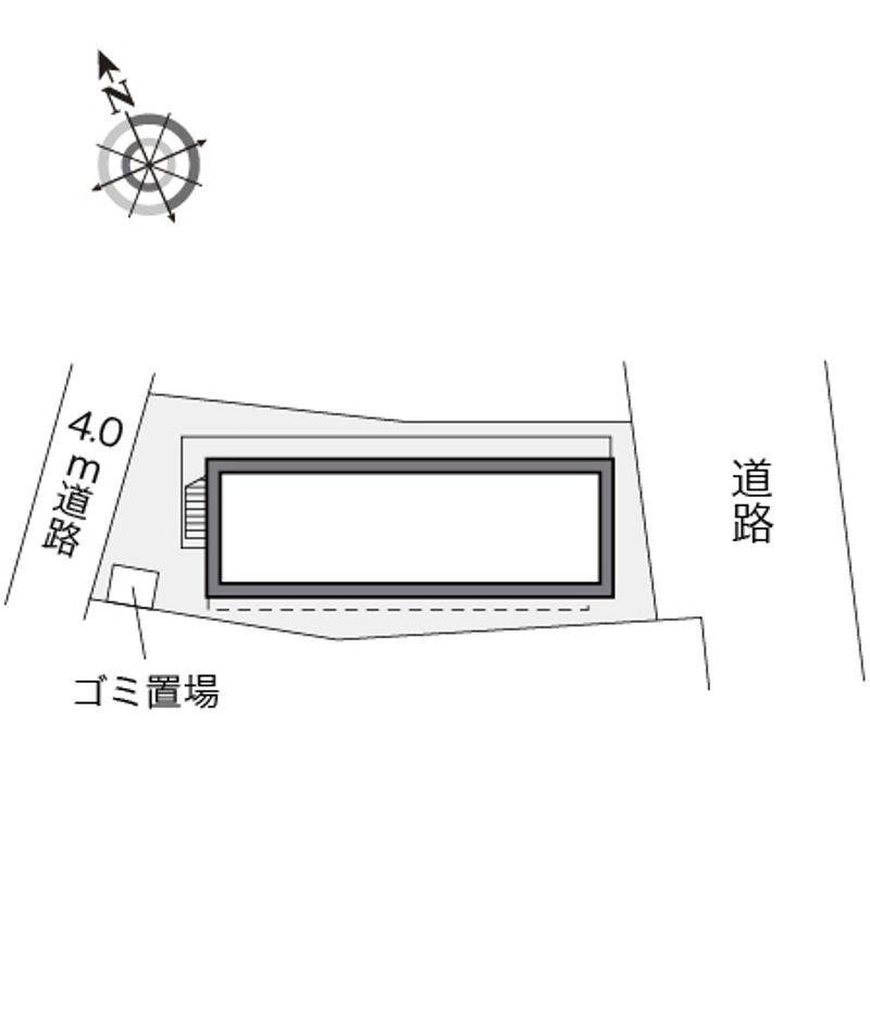 レオパレスはとがや 配置図