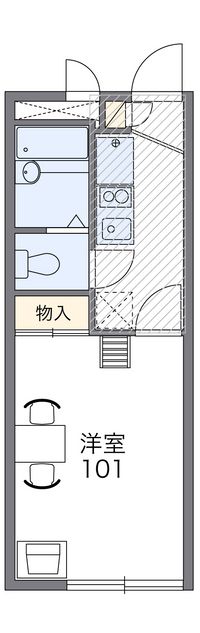 レオパレスメルベーユ 間取り図