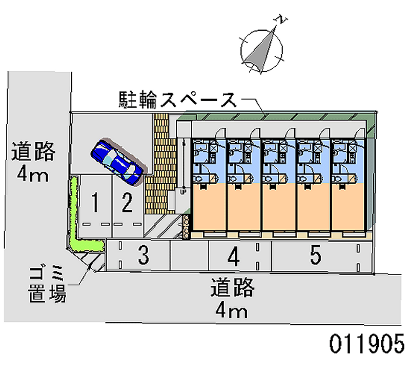 レオパレスグリーンヒル 月極駐車場