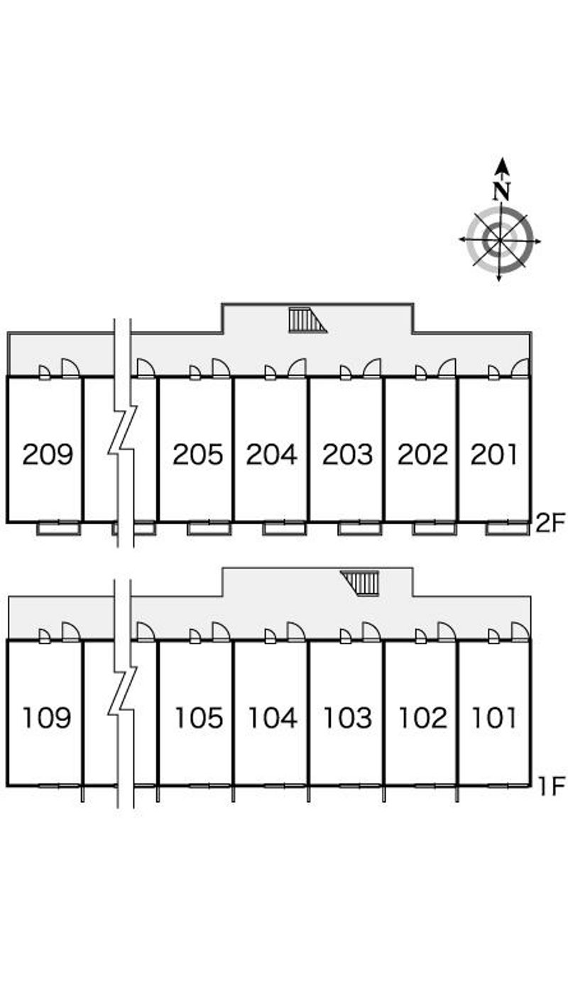 レオパレスごよう 間取り配置図