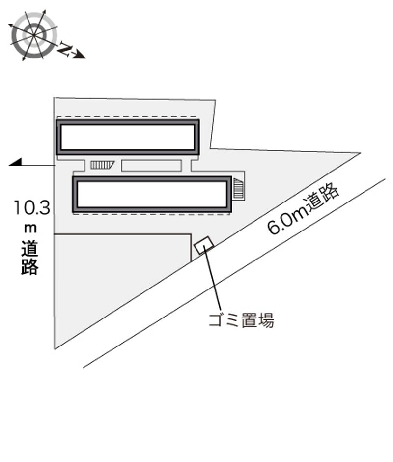 レオパレスヒロオパレスⅣ 配置図