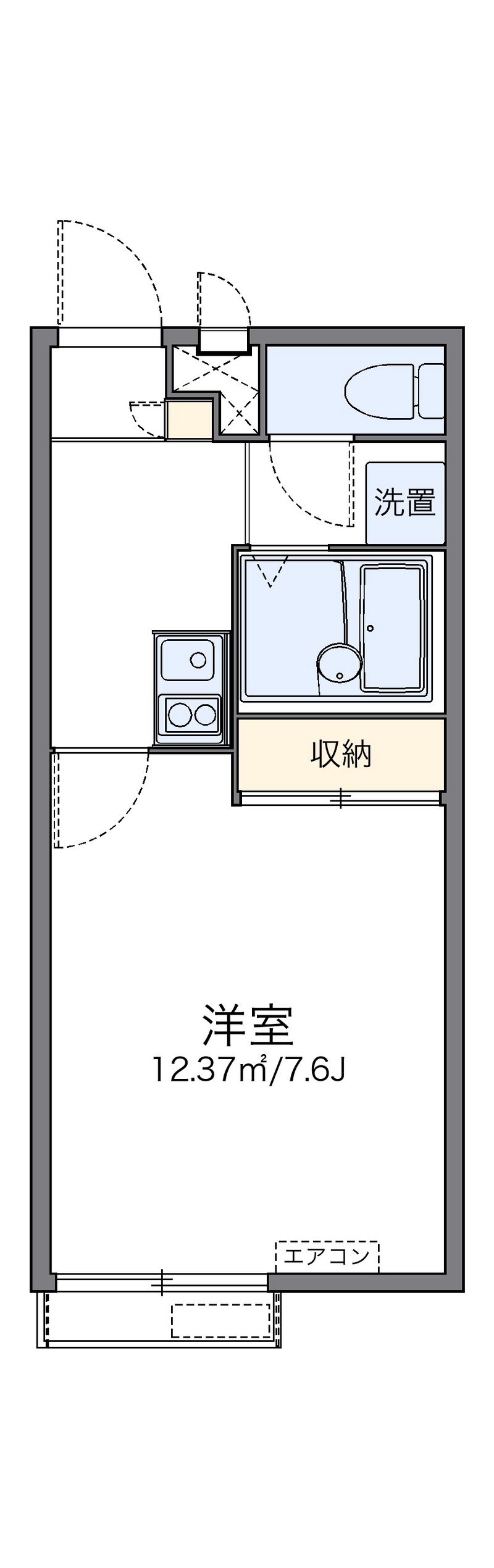 レオパレスプレズィール 間取図