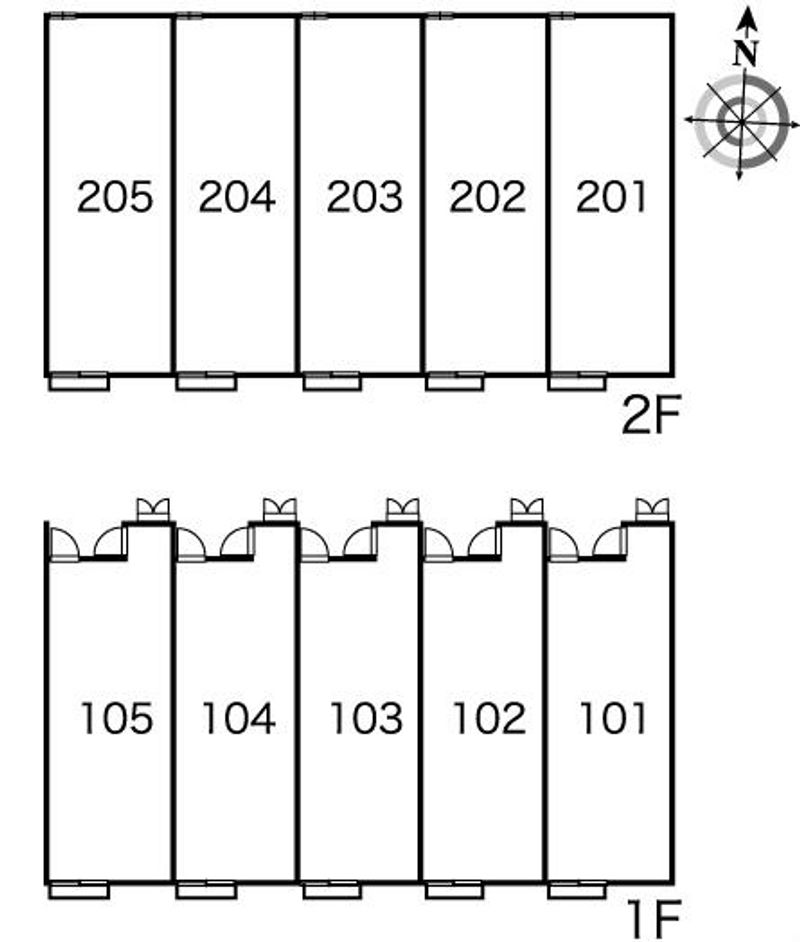 レオパレスグリーン 間取配置図