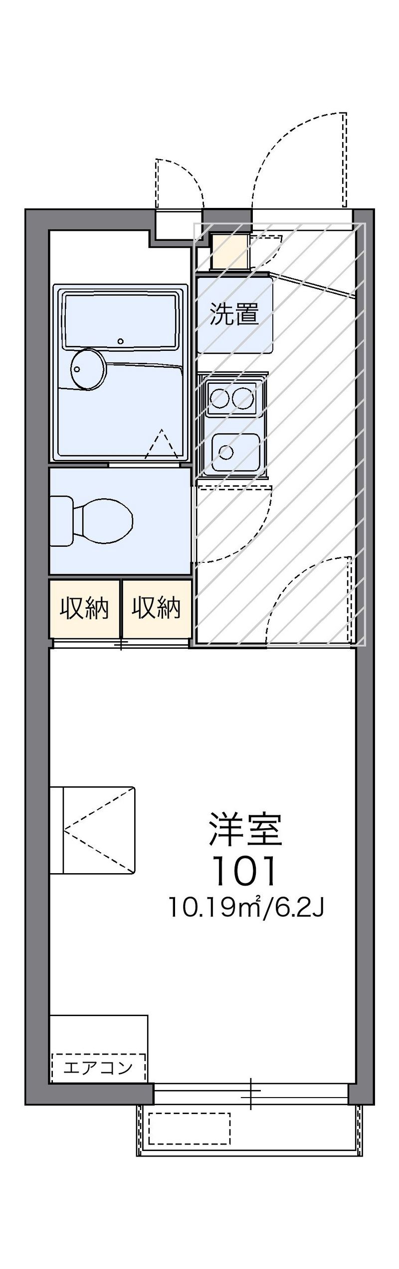 レオパレス山田東Ⅱ 間取図