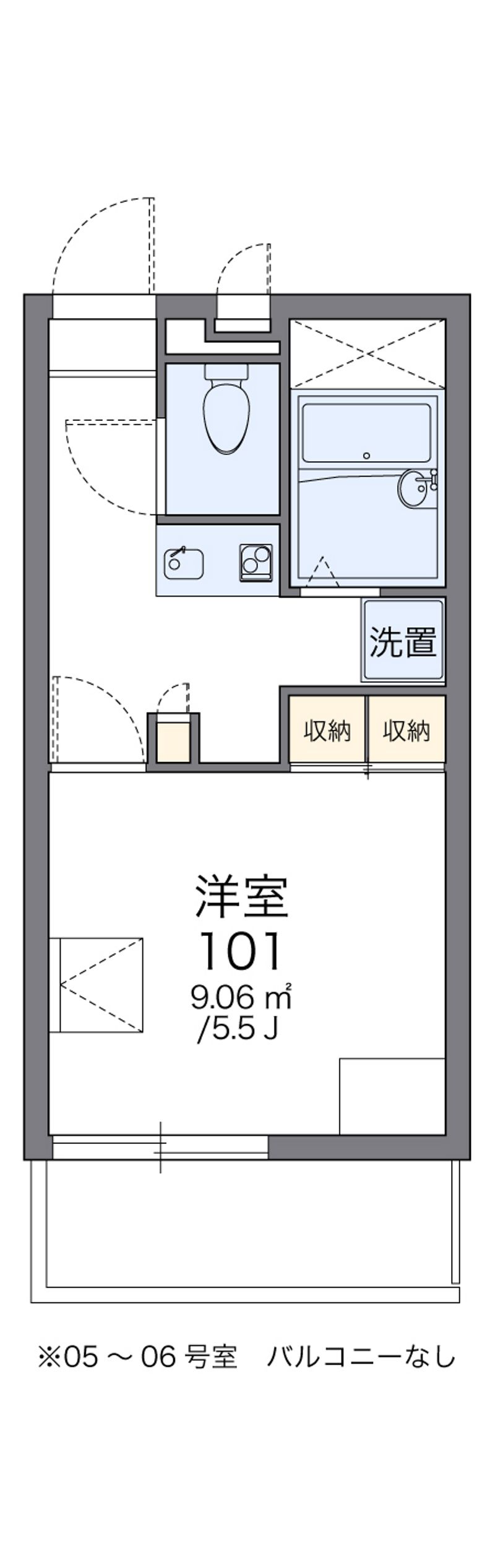 レオパレスブルーフォート 間取図