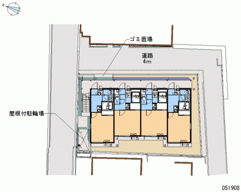 レオパレスソレイユ摩耶 区画図