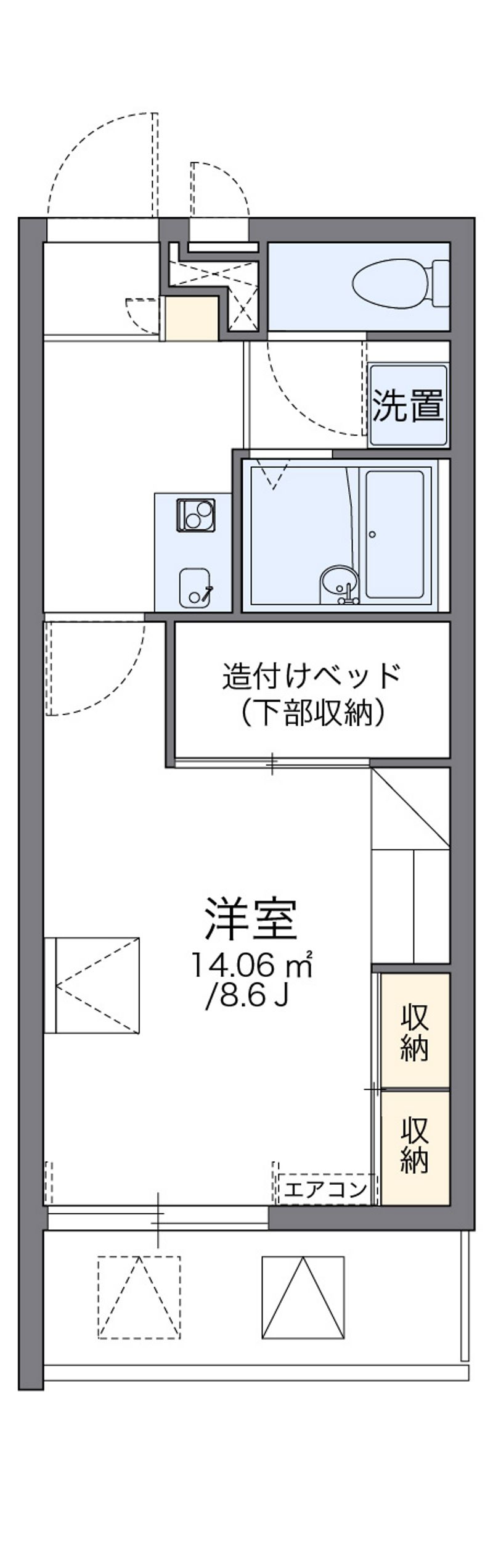 レオパレス堀口 間取図