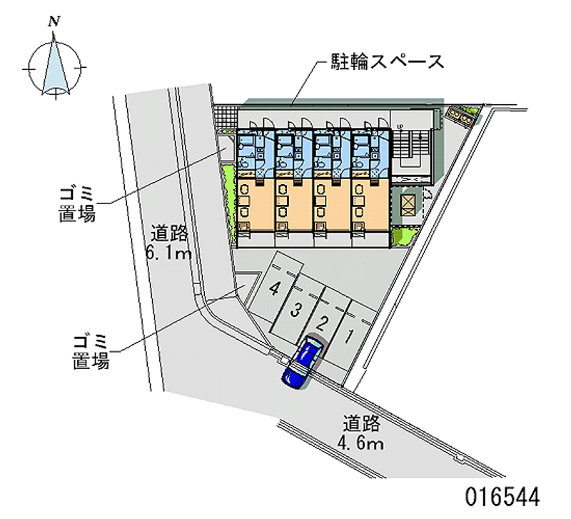 レオパレス康徳Ａ 区画図