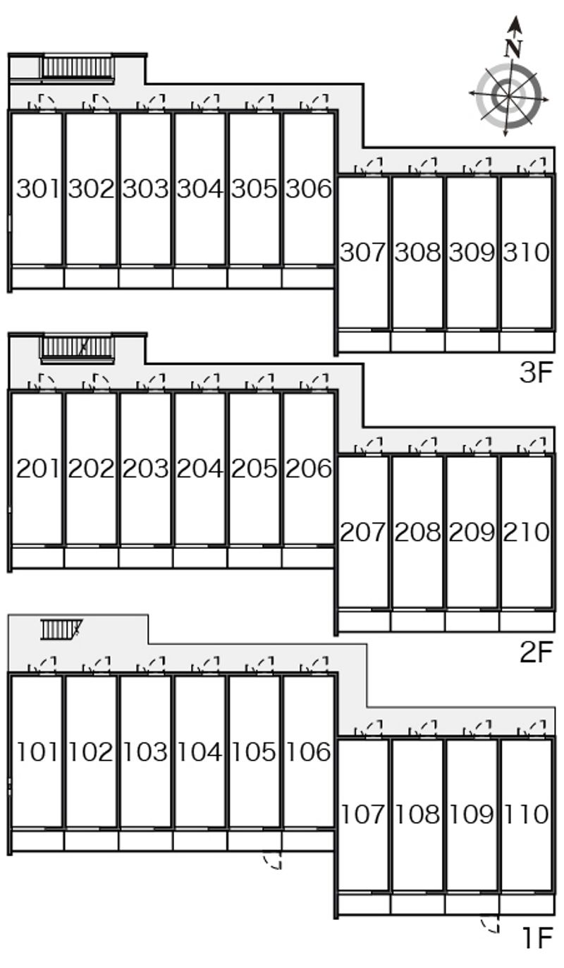 クレイノプレジャータウンⅢ 間取り配置図
