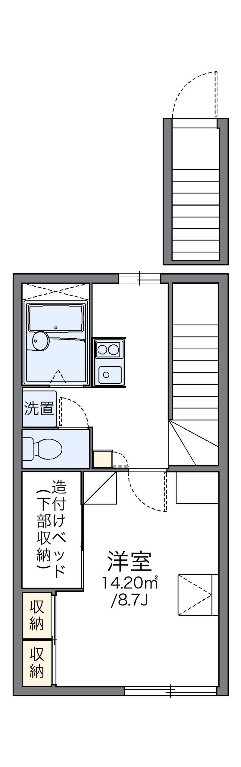 レオパレスアルタ 間取図