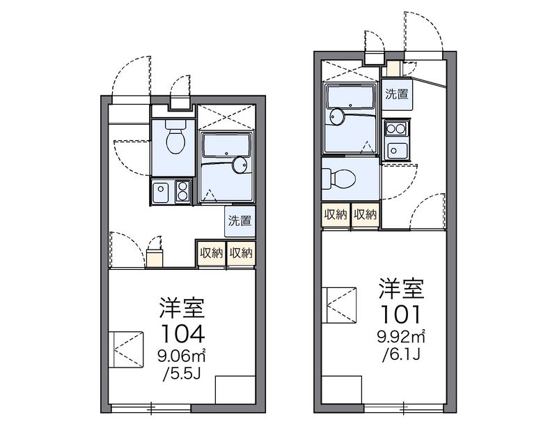 レオパレス南風 間取図