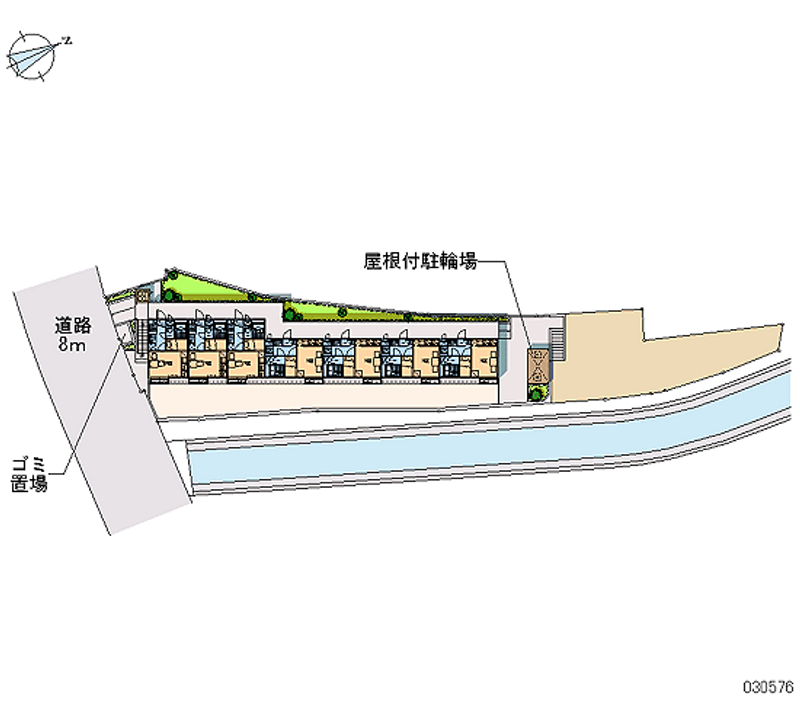 レオパレスアミティエ 区画図