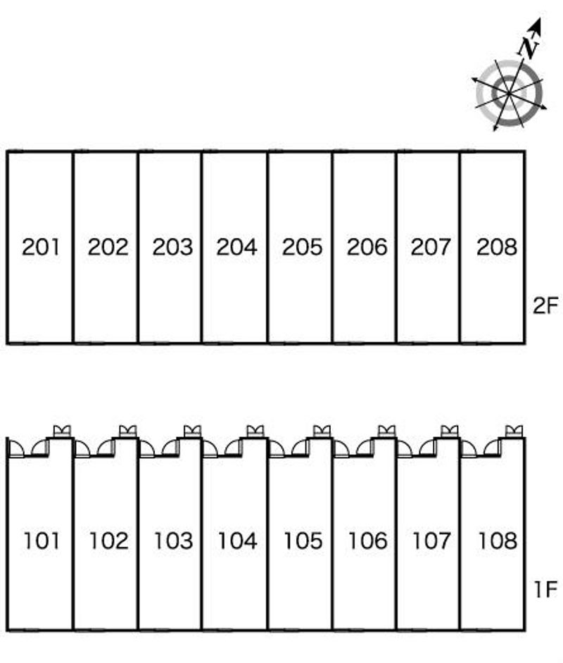 レオパレスシェソワ　ネオ 間取配置図