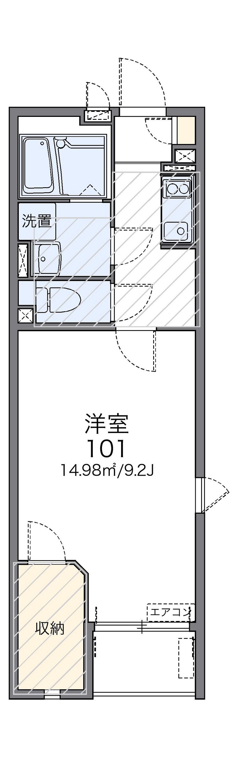 レオネクスト大町Ｂ 間取図