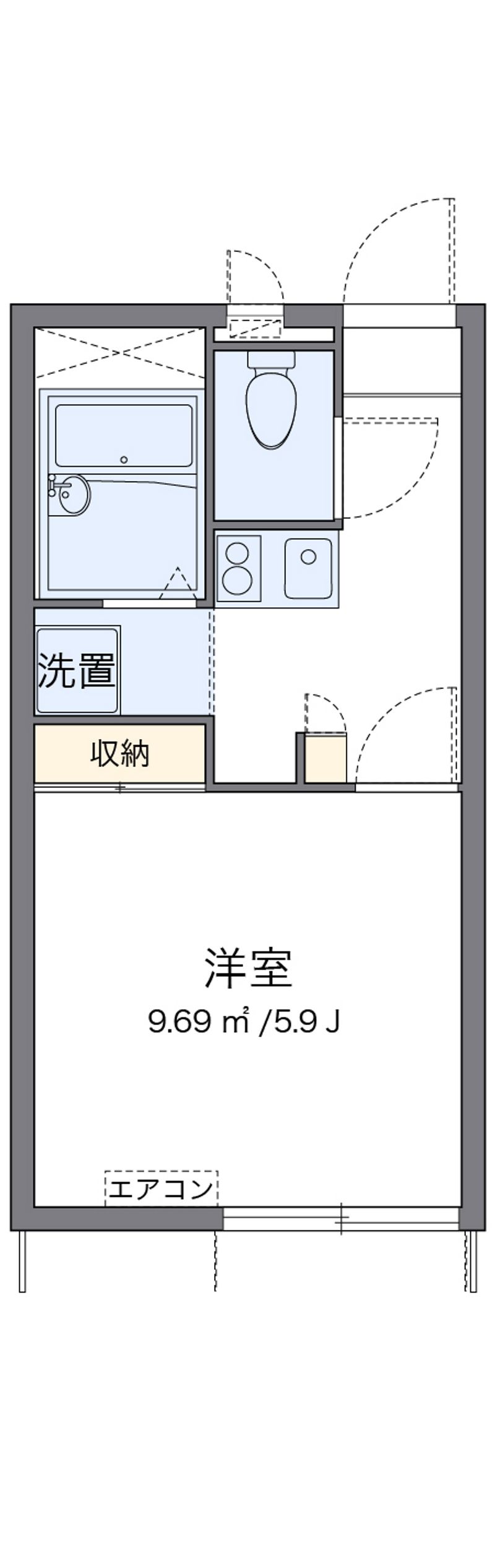 レオパレス香久山第２ 間取図