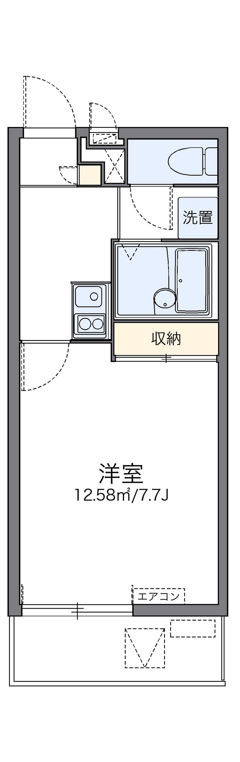 レオパレスホヌ 間取図