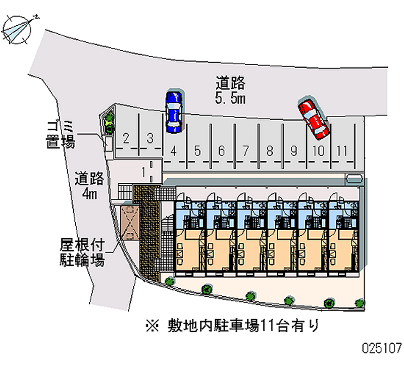 レオパレスレインボー　Ｋ 月極駐車場